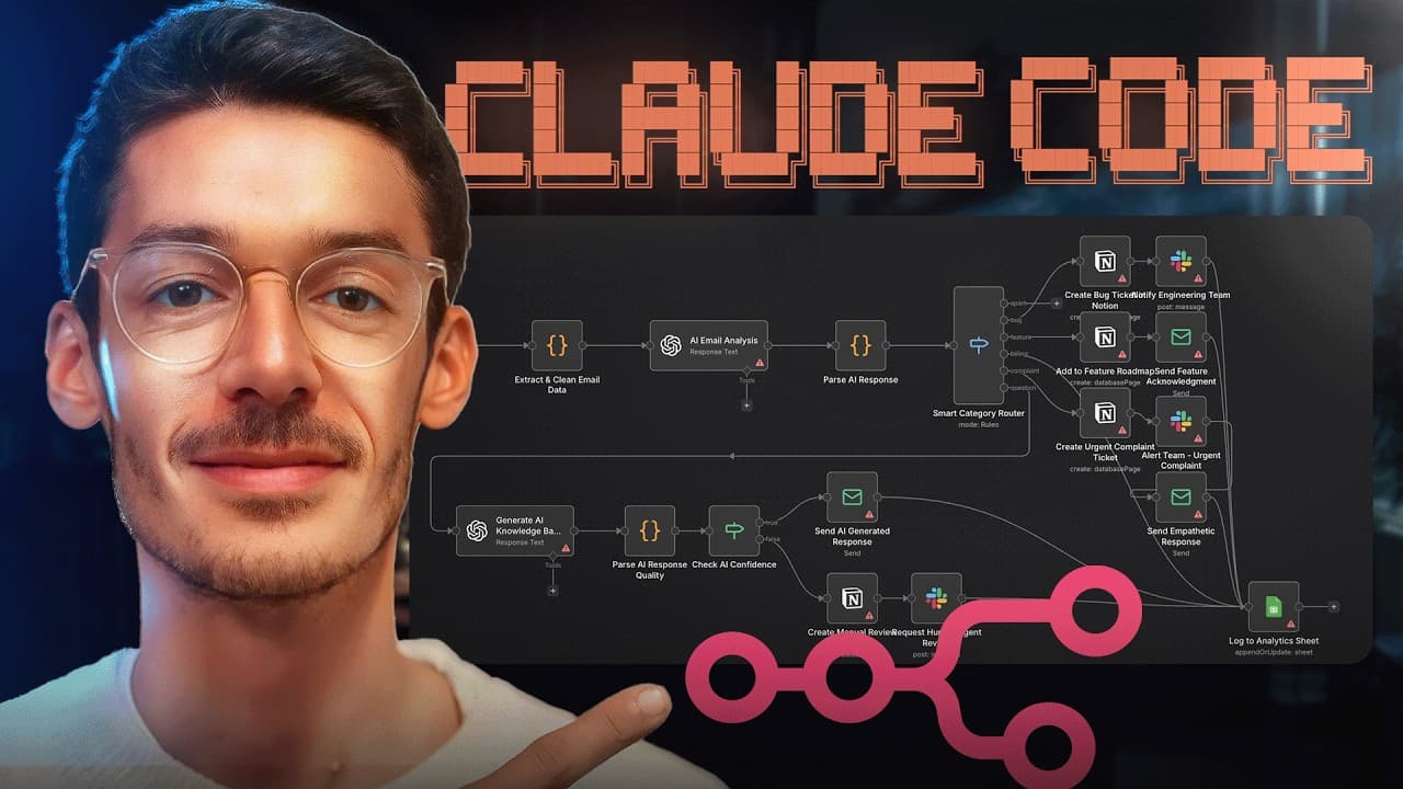 Claude Code est MEILLEUR que moi sur N8N (Guide Débutant)